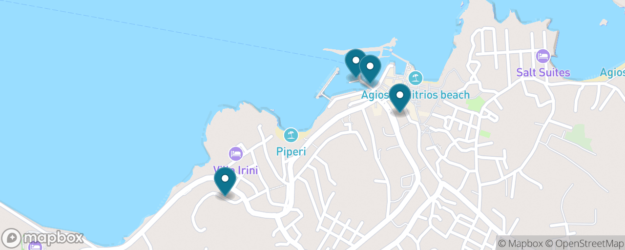 Map of the stops on “Naoussa Food & Wine”