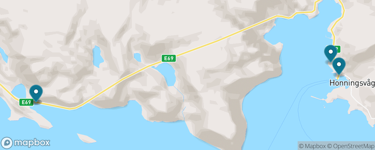 Map of the stops on “King Crab at Camp Sarnes”