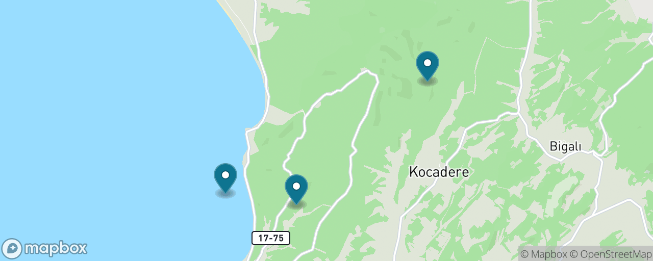 Map of the stops on “Gallipoli: The ANZAC Battlefields”