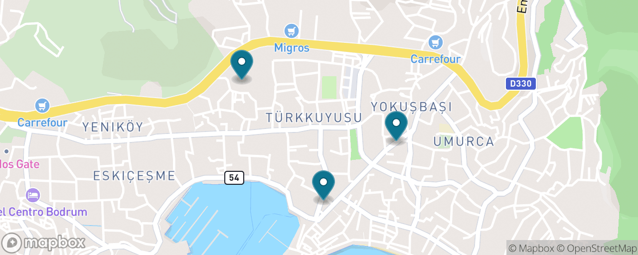 Map of the stops on “Theatre, Windmills & Panorama Walk”