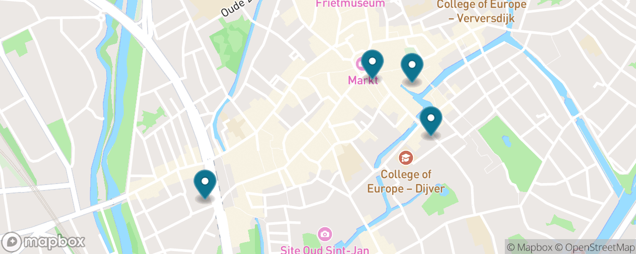 Map of the stops on “Bruges: The First-Timer's Classic”