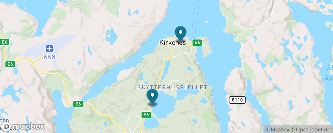 Map of the stops on “King Crab Safari by Boat”