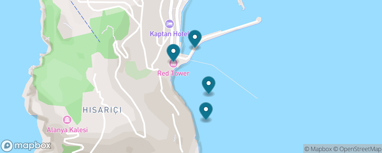 Map of the stops on “The Castle & Red Tower Classic”