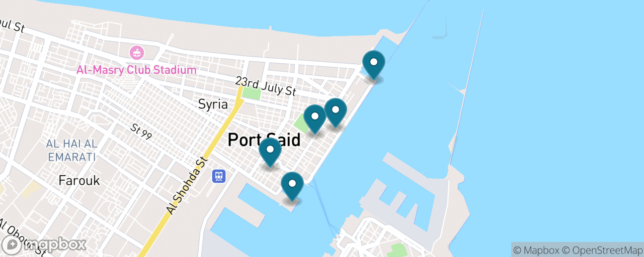 Map of the stops on “The Canal-and-Colonial Free Half Day”