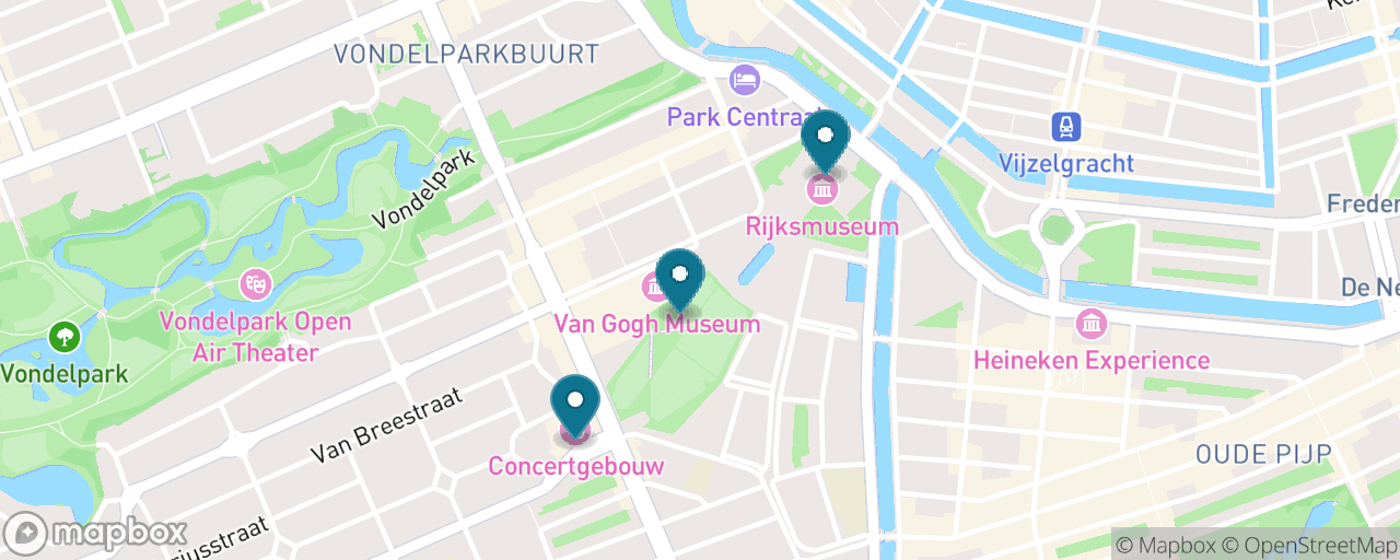 Map of the stops on “Dutch Masters at the Rijksmuseum”
