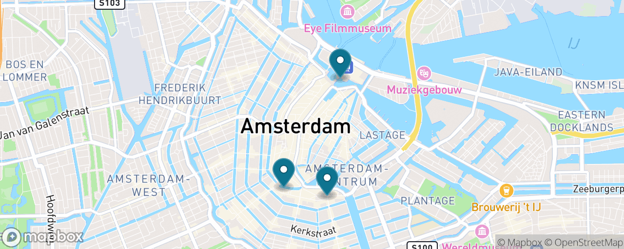 Map of the stops on “The Classic Canal Cruise Day”