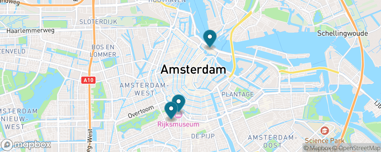 Map of the stops on “Dutch Masters at the Rijksmuseum”