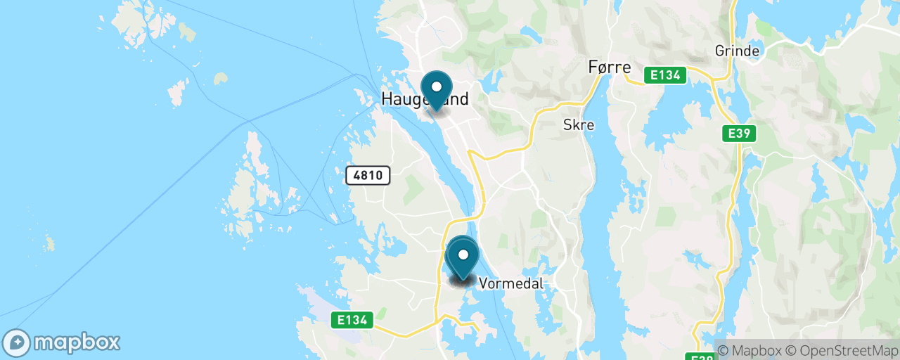 Map of the stops on “Avaldsnes: Norway's Oldest Royal Seat”