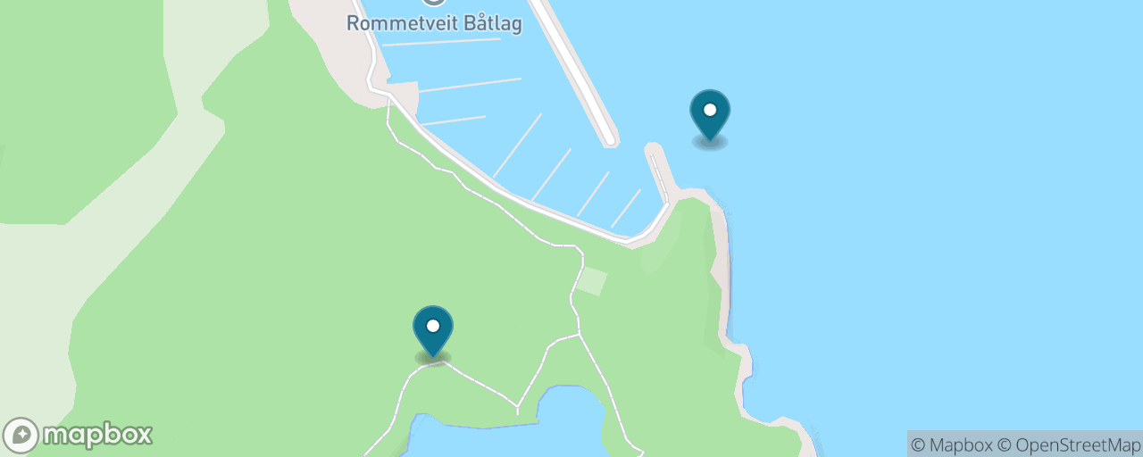 Map of the stops on “Hystadmarkjo Coastal Walk”