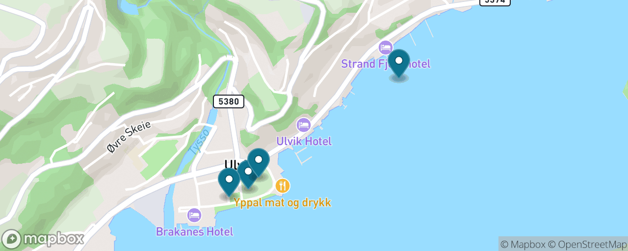 Map of the stops on “A Free Day in Ulvik Village”