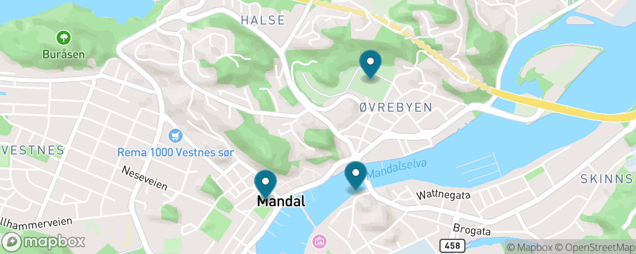 Map of the stops on “Mandal in the Rain”