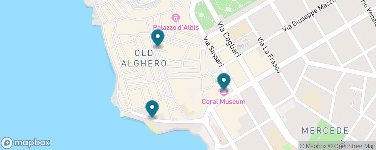 Map of the stops on “Coral Museum, Coral Street and a Gelato: The Short Call”