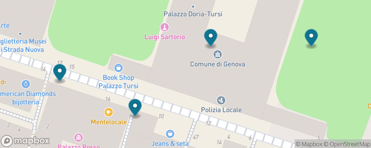 Map of the stops on “The Rolli Palaces: Genoa's Secret UNESCO”