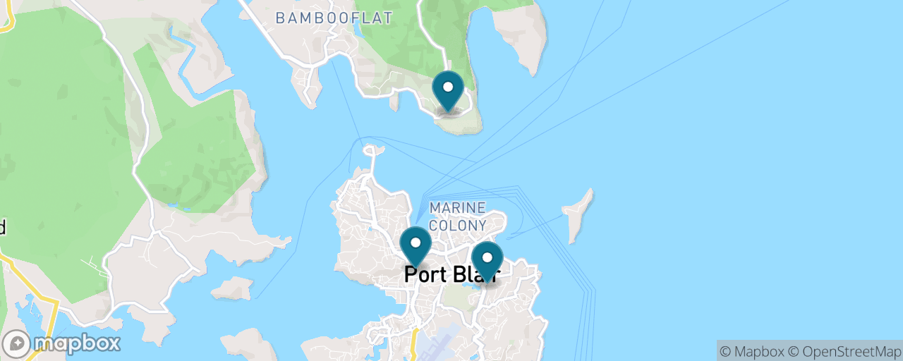 Map of the stops on “Cellular Jail & Corbyn's Cove Classic”