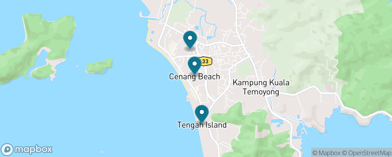 Map of the stops on “Langkawi Free & Easy”